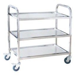 3 Tier Tea Trolley - S/Steel