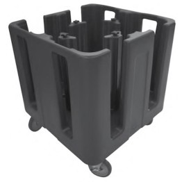 Adjustable Compact Dish Caddy Black - 690mm X 690mmx 810mm H - 4 Tower