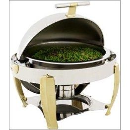 Chafing Dish Round - Rolltop - Deluxe