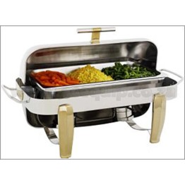 Chafing Dish Rectangular - Rolltop - Deluxe