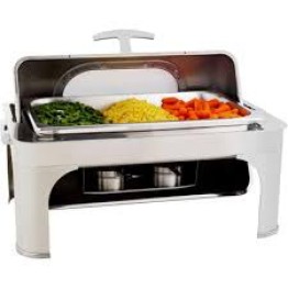 Chafing Dish Rectangular - Roll Top With Window