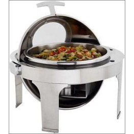 Chafing Dish Round - Roll Top With Window