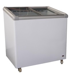 Ice Cream Freezer Glass Slanted Top Fridge Star 193L 838 X 605 X 890