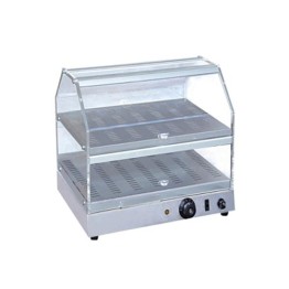 [Discontinued] Display Works Heated Display Showcase Croissant Warmer Double La
