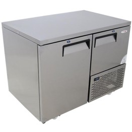 Underbar Fridge 1150mm - 1 1/2 Door Fridge Star - Swing Solid S/Steel Drs c/w Castors