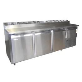 Pizza Top Underbar Fridge Fridge Star 2500mm - 3 1/2 Door - Swing Solid S/St
