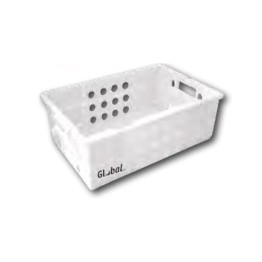 Freezer Crate Plastic - Vented - 600 X 400 X 188mm