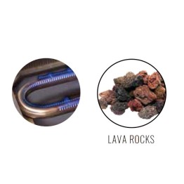 Gas Griller Radiant Anvil - 900mm - Lava Rock Conversion
