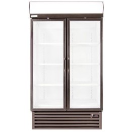 Upright Freezer Double Glass Door Staycold 645L 1140mm Wide