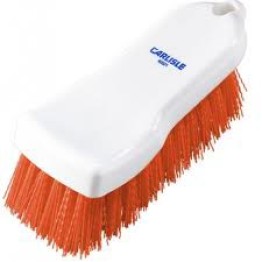 Hand Scrub Brush - Polyester - 150mm - Red