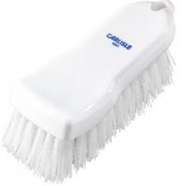 Hand Scrub Brush - Polyester - 150mm - White