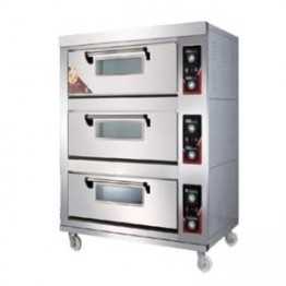 Gatto Triple Deck 6 Tray Pizza Oven - Exclude trays