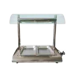 Display Works Table Model Curved Shape 2 Div Bn Marie Cw O/H Gla