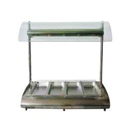 Display Works Table Model Curved Shape 4 Div Bn Marie Cw O/H Gla