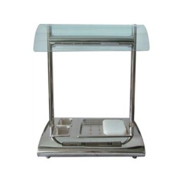 [Discontinued] Display Works Table Model Curved Shape 5 Div Bn Marie Cw O/H Gla