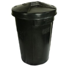 Refuse Bin 85Lt (Black) -450 X 630mm - Includes Lid