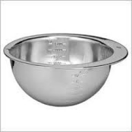 Measuring Bowl Stainless Steel Notched Round - 800Ml.