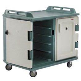 Meal Delivery Cart 20 Tray Slate Blue 96.5Cm W X 140Cm L X 112.4Cm H
