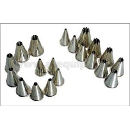 Nozzle Set Metal Plain – 10 Piece.