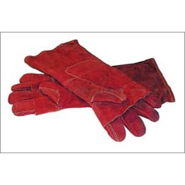 Oven Mitt Red Leather - 400 - Pair.