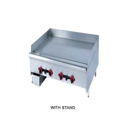 Gatto 1200mm Flat Top Gas Griller - Floor Standing Heavy Duty