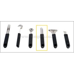 Potato Peeler - Rubber Handle - Straight - 170mm.