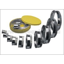 Round Cutter Set S/Steel - Fluted 10 Piece.