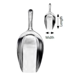 Scoop Aluminium - 280 X 165 X 400mm.
