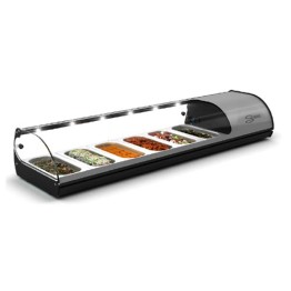 Cold Food Bar - Salvadore 6 Insert - Silver