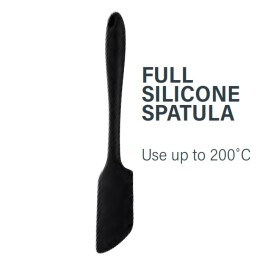 Full Silicone Spatula - Black.