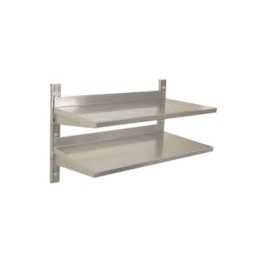 S/Steel Wall Shelving Double 600 X 300mm