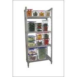 [Discontinued] Plastic Shelving Unit - 4 Tier - 910 X 530 X 1800