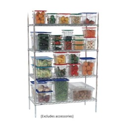 Shelving Unit Zinc/Epoxy - 4 Shelf - 905 X 455 X 1830mm