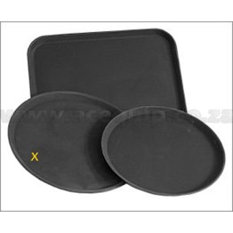 Tray Round Utility - Black - 400mm