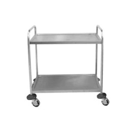 Tea Trolley S/Steel Global - 2 Shelf - 910 X 850 X 540mm