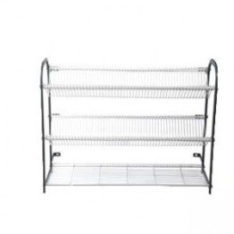 Gatto 1100 Wall Mount Crockery Rack 3 Tier 106 Plates and Cup Rack
