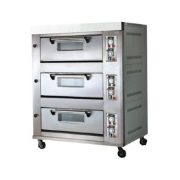 Gatto Deck Oven Heavy Duty Triple Deck Gas Oven - 6 Trays 