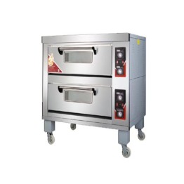 Gatto Double Deck 2 Tray Pizza Oven With Ceramic Floors- Exclude Trays